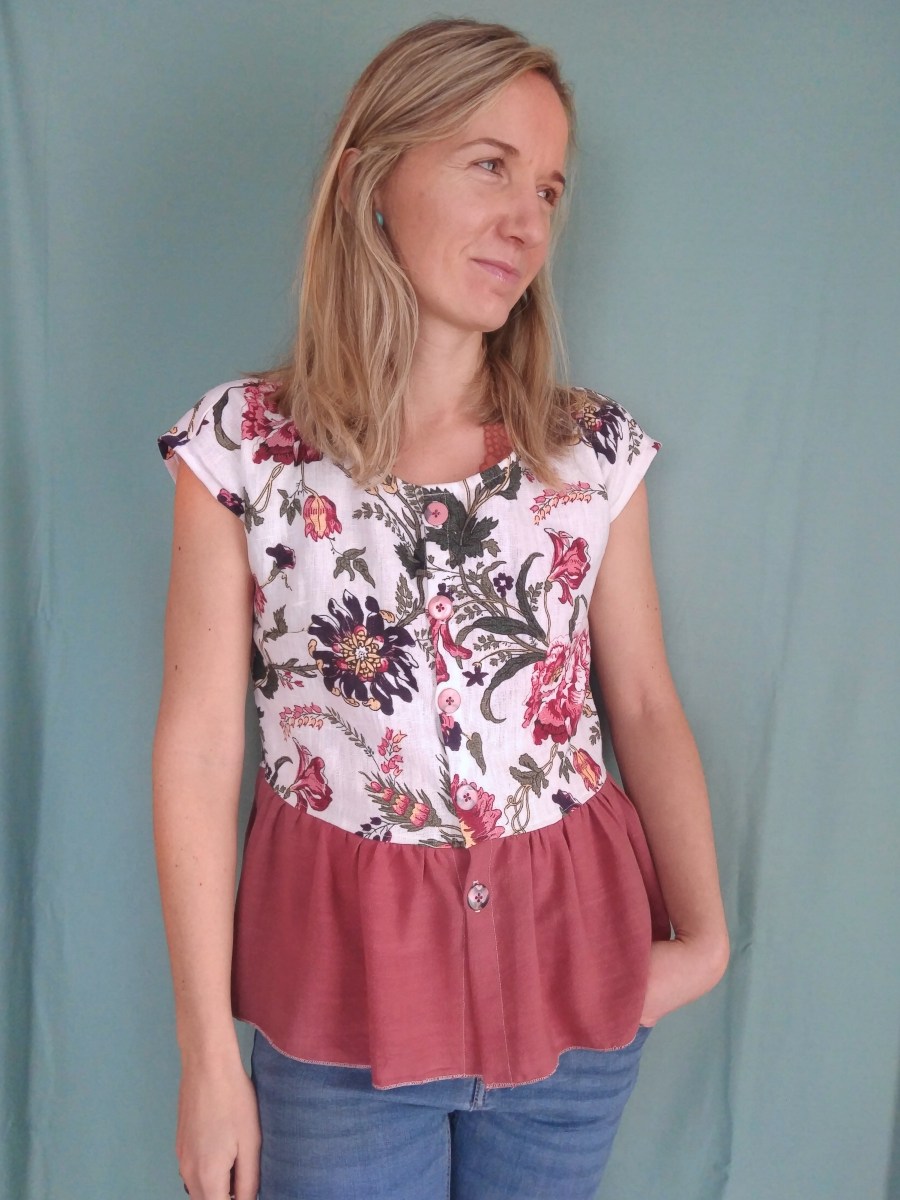 Schnittmuster Damenkleid „Alma“ als Bluse&nbsp;nähen