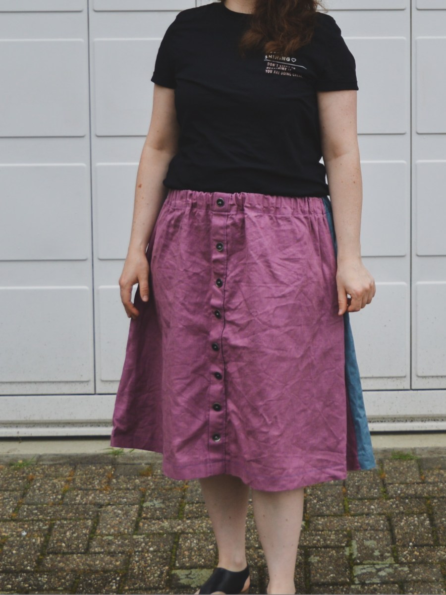 Sommerrock nähen einfach, Leinenrock GRETA für Damen, Gastbeitrag von&nbsp;Alena